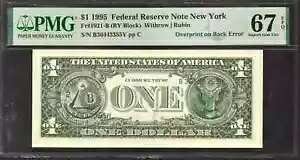 1995N $1 AMs obNG[Ƀj[[N I[o[vg PMG SUPERB 67 EPQ