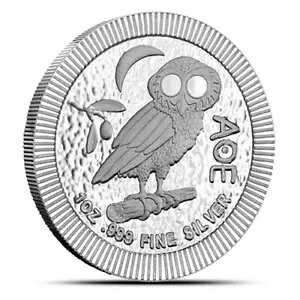 2020 �j�E�G ATHENA OWL 20 ���[�� �X�^�b�J�u�� �V���o�[ 1 �I���X 0.999 $2 �X�^�b�J�[ �R�C�� ���b�g