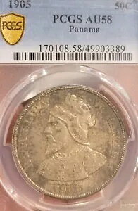 �p�i�} 1905 50 �`���N�G���^�A���A PCGS 58 �f���炵���I���W�i���̃V���[�v�ȃf�B�e�[��/����B