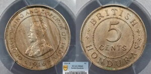 �p���z���W�����X �W���[�W 5 �� 1916-H 5 �Z���g PCGS MS-63