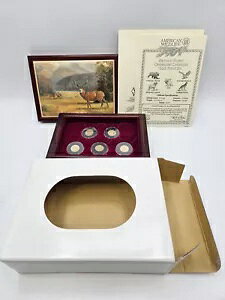 ??(5) 1/10 オンス 14K アメリカ野生動物国有林ゴールド プルーフ コイン セット /950