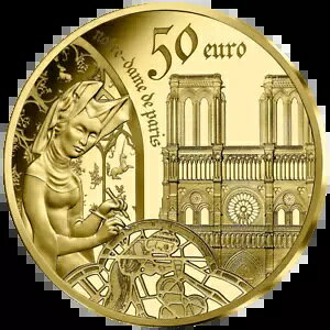 2020 ゴシック ヨーロッパ スター シリーズ 金貨 - フランス - ケース入り - 1/4オンス PP-