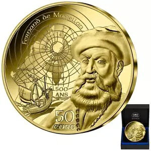 2021 マゼランとマヌエル時代フランス 1/4 オンス PP 金貨-