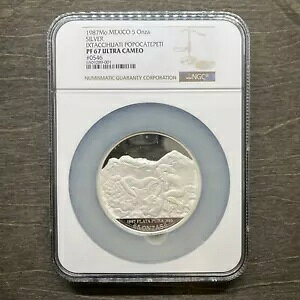 1987 LVR 5 IU ???? Ixtaccihuati Popocatepeti Libertad Proof PR67 PCGS