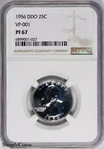 1956 DDO VP-001 ���V���g�� �N�H�[�^�[ NGC PF67 �v���[�t PR67 POP 1/10!���