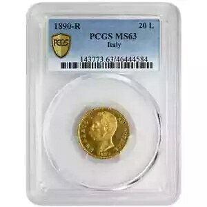 1890-R 20 APCGS MS63AC^A A RC