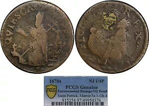 1670�N�� RARITY-8 ST.�p�g���b�N�E�t�@�[�V���O �}�[�e�B�� 5a.1-Gh.4 PCGS VG DET ~ 3 �l������!