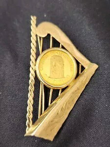 1957 �x�l�Y�G�� .900 �S�[���h �`�[�t �R�C�� 18K �u���[�` �s�� �R�C�� - 14mm ���v 6.4g