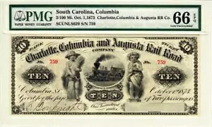 1873N $10 TEXJCiBS PMG Gem Unc.66 EPQ - Am[g!