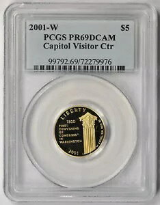 2001-W crW^[ Z^[ _ S[h LO $5 PR 69 DCAM PCGS