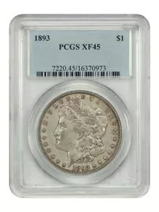 1893N $1 PCGS XF45 - Kh - x^[fCg P-~g