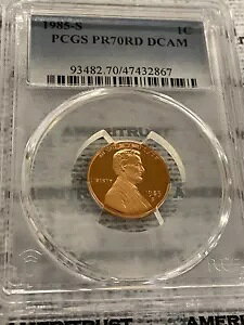 1985-S J[ A v[t 1 Zg PCGS PR70 RD DCAM A 70