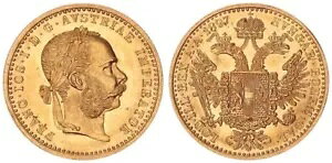 �I�[�X�g���A �n���K���[ 1 Ducat 1897 �I���W�i������ Franz Joseph I. Fast St 114049