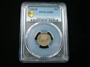 1916-D �}�[�L�����[ �V���o�[ �_�C�� PCGS �O���[�h AG03 #43016125