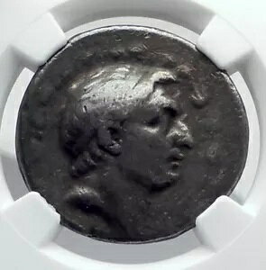 DEMETRIOS I Soter {̌ÑMV TETRADRACHM RC NGC i80623