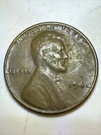 1948 ペニー 1 セント小麦貨幣造幣局マークなし