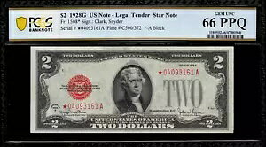 1928G $2 �@��ʉ� FR-1508* - �X�^�[�m�[�g - PCGS 66 PPQ ��Ζ�����