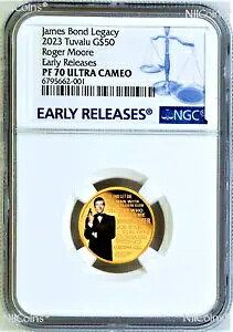 2023 �W�F�[���Y �{���h �v���[�t $50 1/4 �I���X �S�[���h �R�C�� NGC PF70 ���K�V�[ �V���[�Y 2 ���W���[ ���[�A E