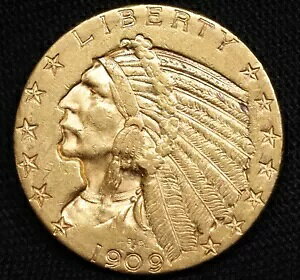 1909-D $5 CfBA wbh n[t C[O  AU BU