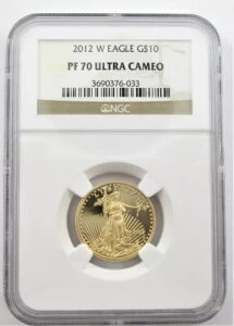2012 W $10.00 h  1/4 IX Eg JI NGC PF70