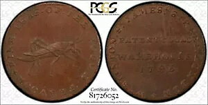 1795 CMX DH-904 ~hZbNX XeBgY 1/2 yj[ Rh g[N PCGS MS64 BN
