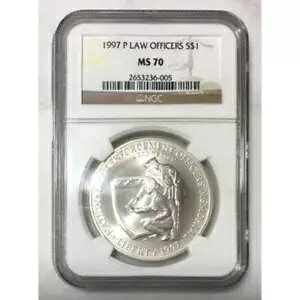 1997 P �@���� �V���o�[ $1 NGC MS70 *Rev Tye's* #6005295