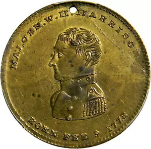 1840 年ウィリアム ヘンリー ハリソン キャンペーン メダル PCGS MS-62 (7-14)