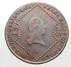 1807 I[XgAc FRANZ tc 2  I[h AeB[N 15Kreuzer I[XgA RC i84913