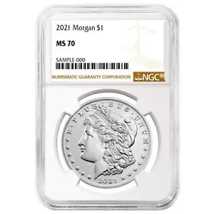 2021 $1 ���[�K�� �V���o�[ �_���[ NGC MS70 �u���E�� ���x��