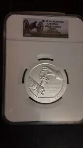 2015 �T���g�K 5oz �V���o�[ �A�����J �U �r���[�e�B�t�� NGC SP70 ���������[�X