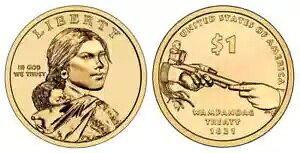SACAGAWEA 1621 pmAO USA hRC - Ɋ