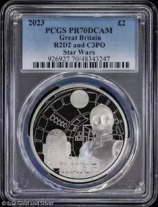 2023 ?2 pv[t 1 IX Vo[ X^[ EH[Y R2D2 & C3PO PCGS PR 70 DCAM