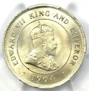 1904 ジャマイカ エドワード ファーシング 1/4D コイン - 認定 PCGS MS65 (宝石 BU UNC) - レア