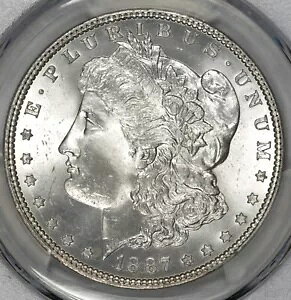 1887 �����K�� �h�� PCGS MS65+ �v���X �O���[�h�̔h��ȕ��! #5DER