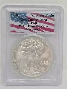 2001 AJ Vo[ C[O 2001 N 9  11  WTC OEh [ Jo - PCGS F