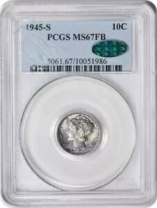 1945-S }[L[ Vo[ _C MS67FB PCGS (CAC)
