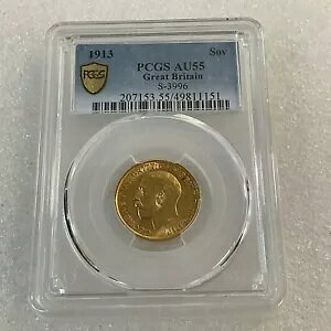 1913 \u S-3996 CMX PCGS AU55 GEORGIVS V Ok~YeBXg