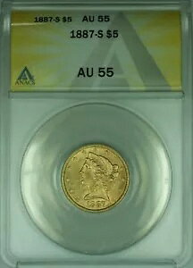 1887-S oeB wbh 5 h n[t C[O  ANACS AU-55