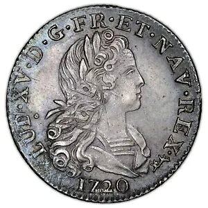 RC tX - C 15  - 1/3 ?cu Petit Louis d'argent - 1720 A p