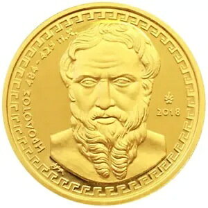 2018 ヘロドトス ギリシャ 金貨 - ギリシャ文化 - 1/4オンス PP-