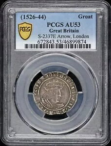 1526-44 �w�����[ 8 �� �O���[�g S-2337E ��� �C�M���X 4d PCGS AU53