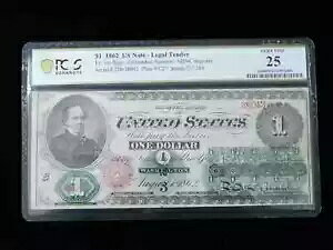 1862 N $1 č@ʉݎ Fr. 16c - PCGS 25