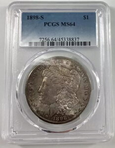 1898-S [K Vo[ h PCGS MS 64 VNȃIWi̕\ʂ͂܂