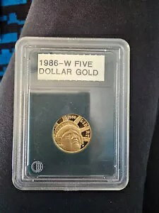 1986-W $5 �v���[�t ���o�e�B �S�[���h �R�C�� NGC PR 70 �E���g�� �J���I �č��ۊǌɃR���N�V����