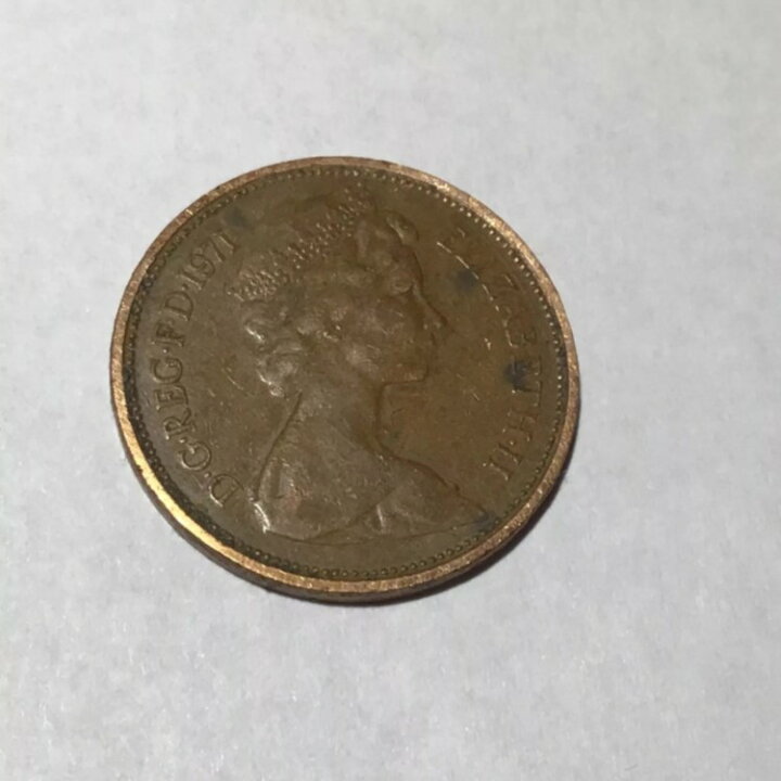 楽天市場】1971 年の新 2 ペンス硬貨。女王エリザベス2世、これは希少 