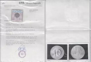 10 Pfennig DDR 1950 E ���m�� Papproth ���Ɋ󏭂ȗǍD�Ȓ��� F.St �t��