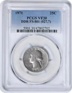 1971 ���V���g�� �N�H�[�^�[ DDR FS-801 VF30 PCGS