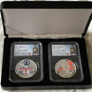 UK ~[WbN WFh fBbh {EC & t[ 2 Zbg 1IX Vo[ J[ NGC PF70 UC FR