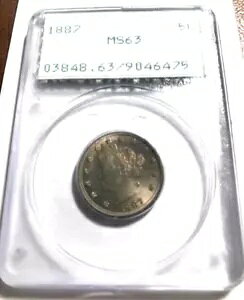 Gt oeB t@Cu Zg 1887 PCGS MS 63 "g[" z_[