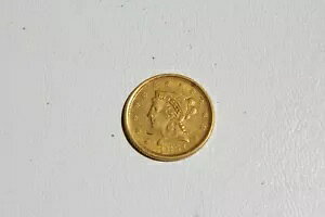 1851-P $2 1/2 �h�� �t�� ���o�e�B �S�[���h �R�C�� - �������� - �f�G�ȌÑK